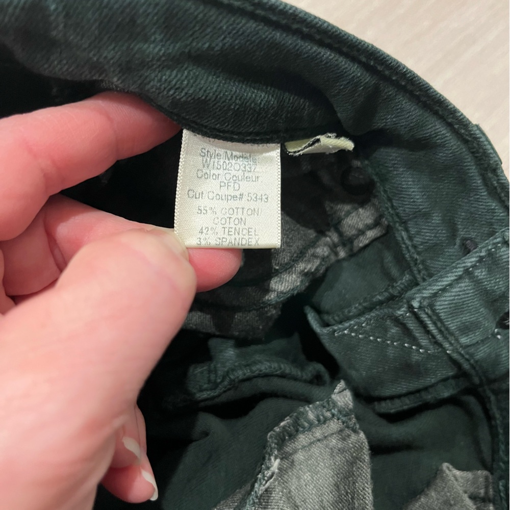 RAG & BONE/ JEAN Forest Green Skinny Denim 5-Pocket JEANS Size 26 - Picture 9 of 12